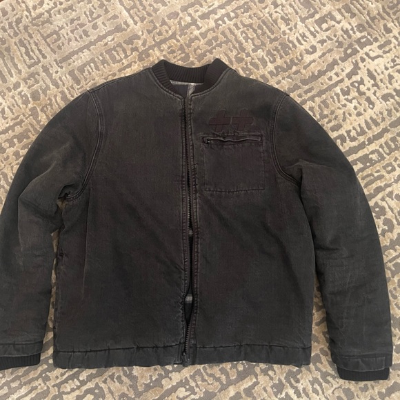 Ksubi Black Hoodrat Krow Reversible Bomber Jacket Size Large 100% Auth Like New - Picture 3 of 6